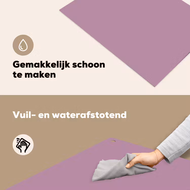 Lilac - Paars - Mauve Inductie beschemer met haakjes klein 777 -ky-schoon-nl