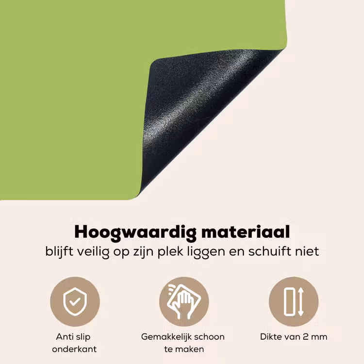 Lime - Glow - Groen Inductie beschemer met haakjes klein 777 -ky-onderkant-nl