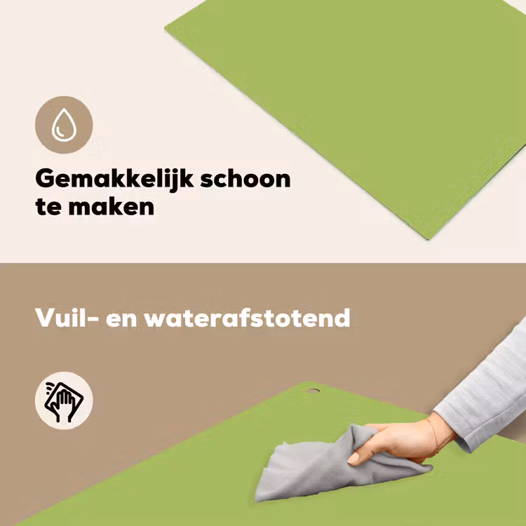 Lime - Glow - Groen Inductie beschemer met haakjes klein 777 -ky-schoon-nl