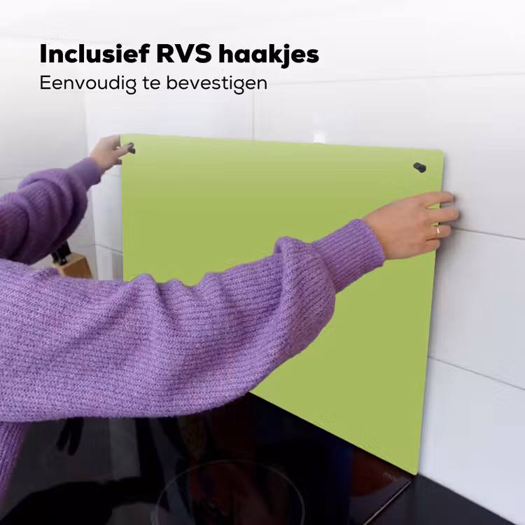 Lime - Glow - Groen Inductie beschemer met haakjes klein 777 -ky-ophangen-nl