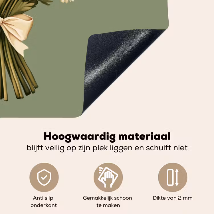 Lint - Boeket - Groen - Quote Inductie beschemer met haakjes klein -ky-onderkant-nl