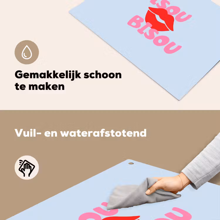 Lippen - Bisou - Blauw Inductie beschemer met haakjes klein -ky-schoon-nl