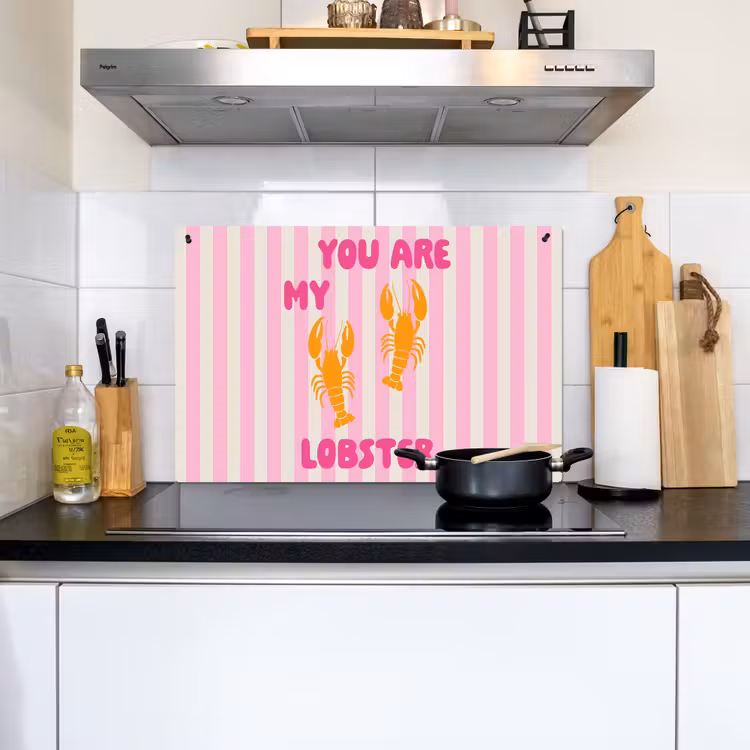 Lobster - Love - Valentijn Inductie beschemer met haakjes klein -sfeer2