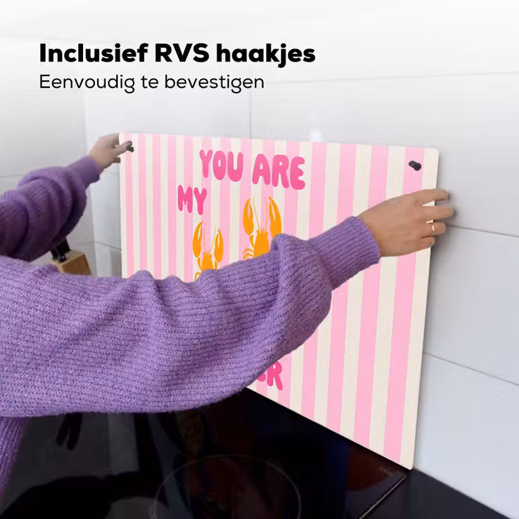 Lobster - Love - Valentijn Inductie beschemer met haakjes klein -ky-ophangen-nl