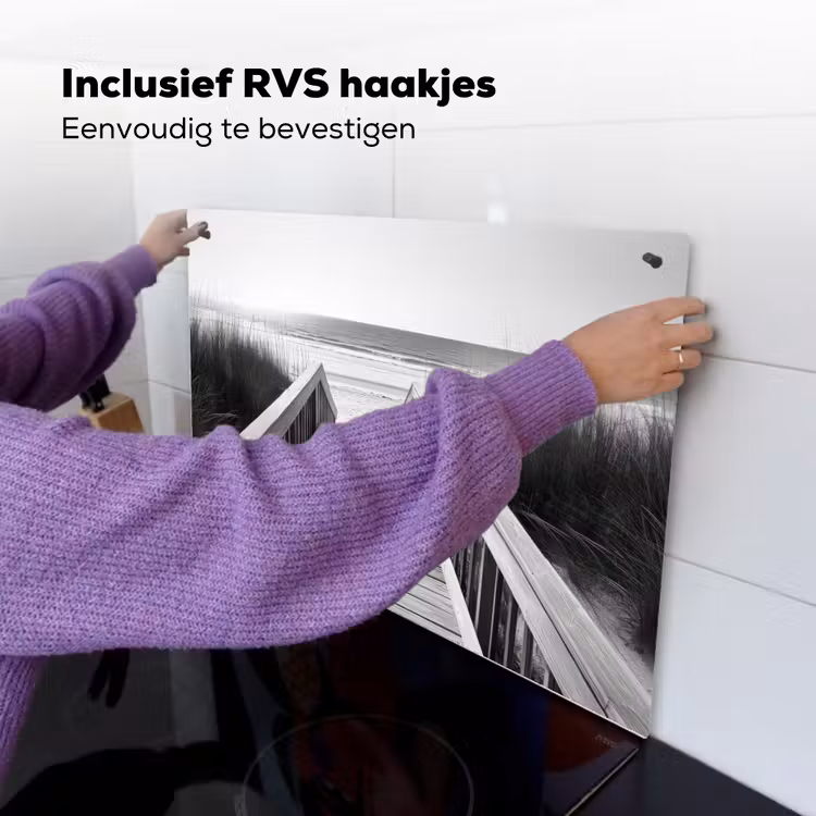 Loopbrug - Hout - Strand - Zee Inductie beschemer met haakjes klein -ky-ophangen-nl