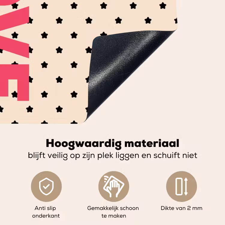 Love - Stippen - Roze Inductie beschemer met haakjes klein -ky-onderkant-nl
