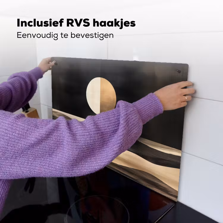 Maan - Cirkel - Goud Inductie beschemer met haakjes klein -ky-ophangen-nl