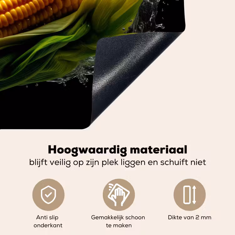 Maïs - Groente - Planten - Zwart - Water Inductie beschemer met haakjes middel -ky-onderkant-nl