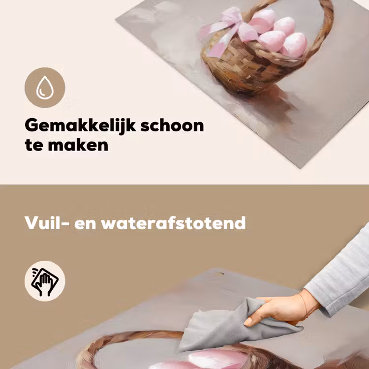Mand - Eieren - Roze Inductie beschemer met haakjes klein -ky-schoon-nl