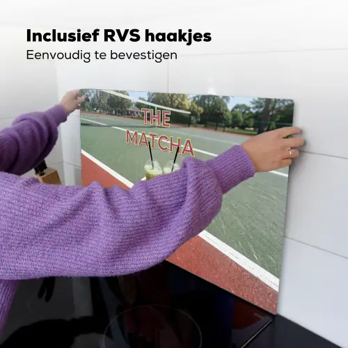Matcha Club - Tennis - Matcha Inductie beschemer met haakjes klein -ky-ophangen-nl