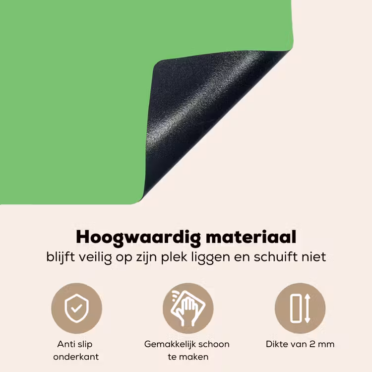 Meadow - Green - Groen Inductie beschemer met haakjes klein 777 -ky-onderkant-nl