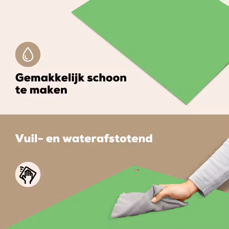 Meadow - Green - Groen Inductie beschemer met haakjes klein 777 -ky-schoon-nl