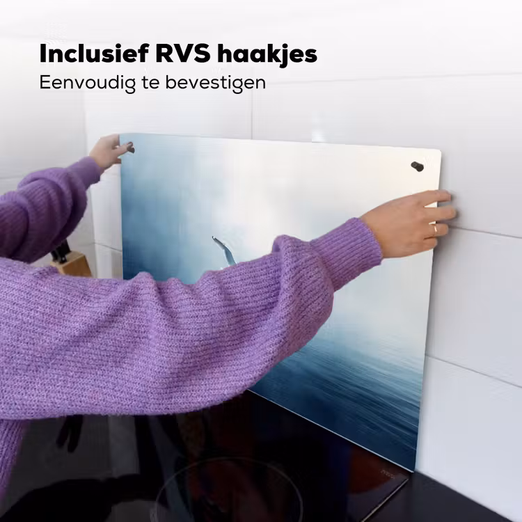 Meeuw - Wit - Zee - Mistig Inductie beschemer met haakjes klein -ky-ophangen-nl