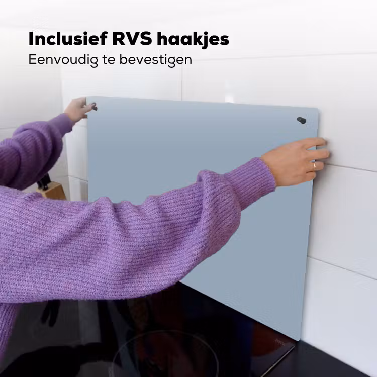Mellow - Breeze - Blauw Inductie beschemer met haakjes klein 777 -ky-ophangen-nl