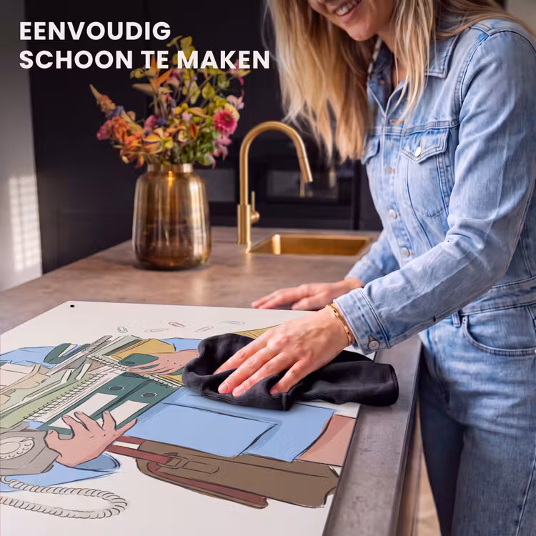 Mens - Kantoorartikelen - Werk - Modern Inductie beschemer met haakjes klein -ky-schoon-nl