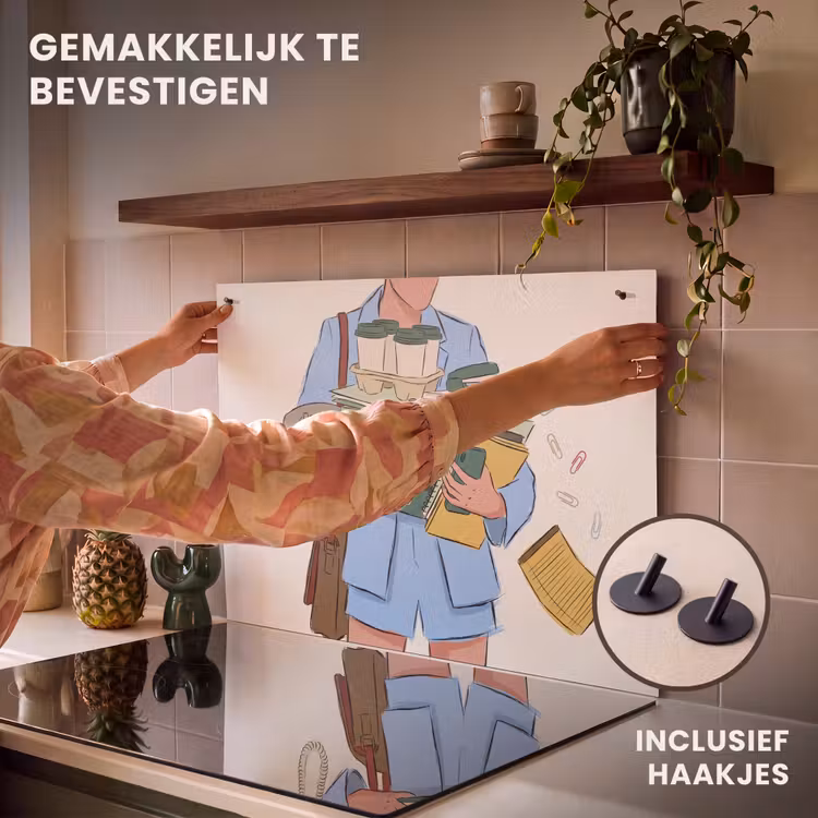 Mens - Kantoorartikelen - Werk - Modern Inductie beschemer met haakjes klein -ky-ophangen-nl