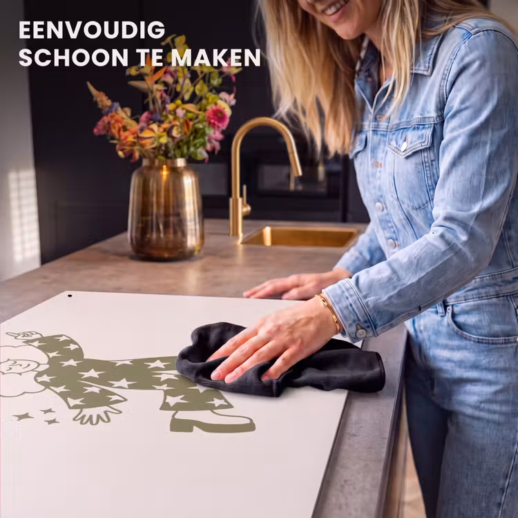 Mensen - Dansend - Feest - Vintage - Groen Inductie beschemer met haakjes klein -ky-schoon-nl