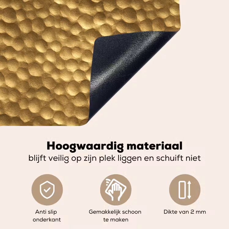 Metaal - Dynamisch - Goud Inductie beschemer met haakjes klein 777 -ky-onderkant-nl