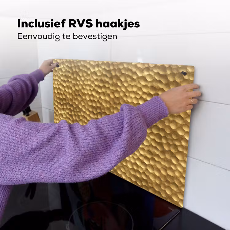 Metaal - Dynamisch - Goud Inductie beschemer met haakjes klein 777 -ky-ophangen-nl