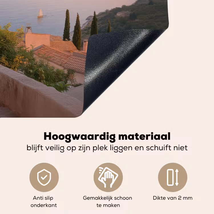 Middelandse zee - Sinaasappel - Heuvels - Zee Inductie beschemer met haakjes klein -ky-onderkant-nl