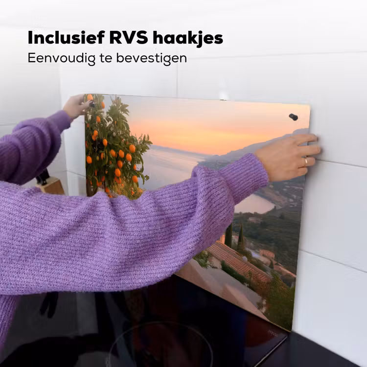 Middelandse zee - Sinaasappel - Heuvels - Zee Inductie beschemer met haakjes klein -ky-ophangen-nl