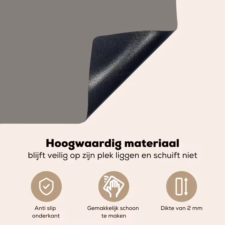 Mineral - Grey - Grijs Inductie beschemer met haakjes klein 777 -ky-onderkant-nl