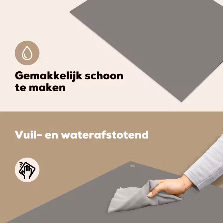 Mineral - Grey - Grijs Inductie beschemer met haakjes klein 777 -ky-schoon-nl