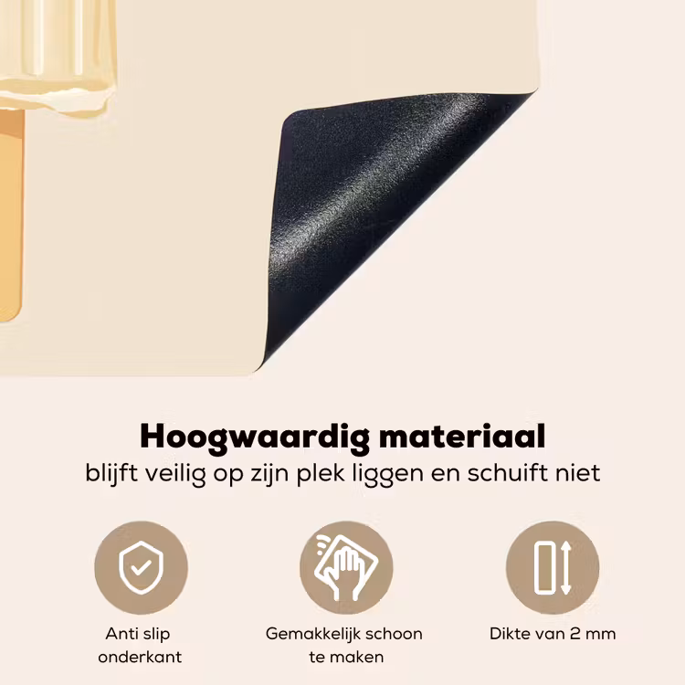 Minimalistisch - Waterijsje - Stokje - Beige Inductie beschemer met haakjes klein -ky-onderkant-nl
