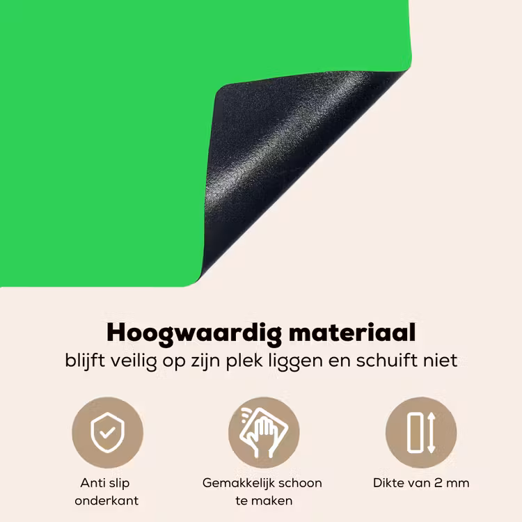 Mint - Green - Groen Inductie beschemer met haakjes klein 777 -ky-onderkant-nl