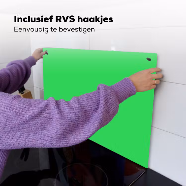 Mint - Green - Groen Inductie beschemer met haakjes klein 777 -ky-ophangen-nl