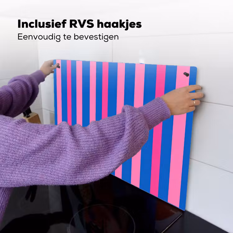 Modern - Optisch - Roze Inductie beschemer met haakjes klein 777 -ky-ophangen-nl