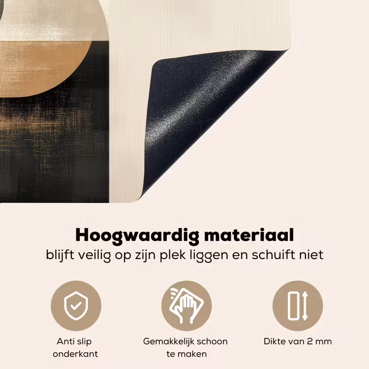 Modern - Vierkant - Vormen Inductie beschemer met haakjes klein -ky-onderkant-nl