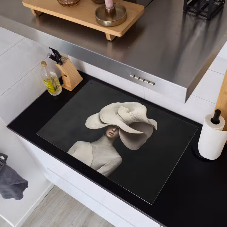Modern - Vrouw - Hoed Inductie beschemer met haakjes klein -sfeer1