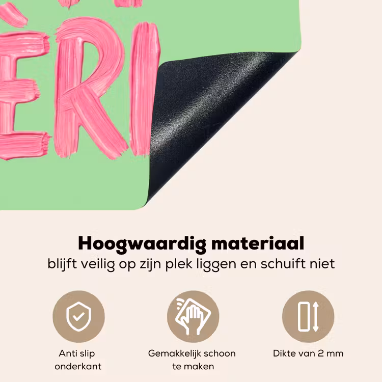 Mon cheri - Groen - Roze Inductie beschemer met haakjes klein -ky-onderkant-nl