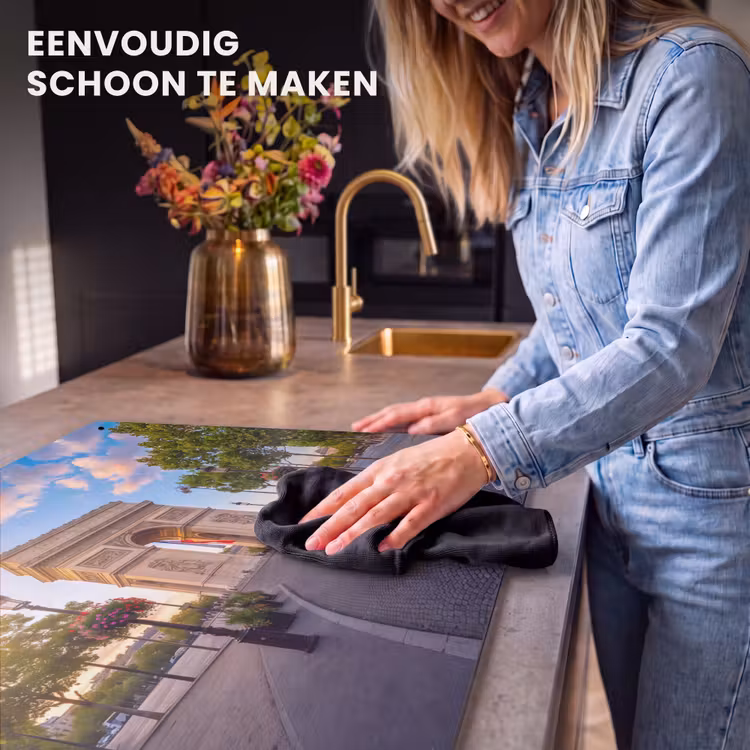 Monument - Parijs - Zonsondergang - Architectuur - Goud Inductie beschemer met haakjes klein -ky-schoon-nl