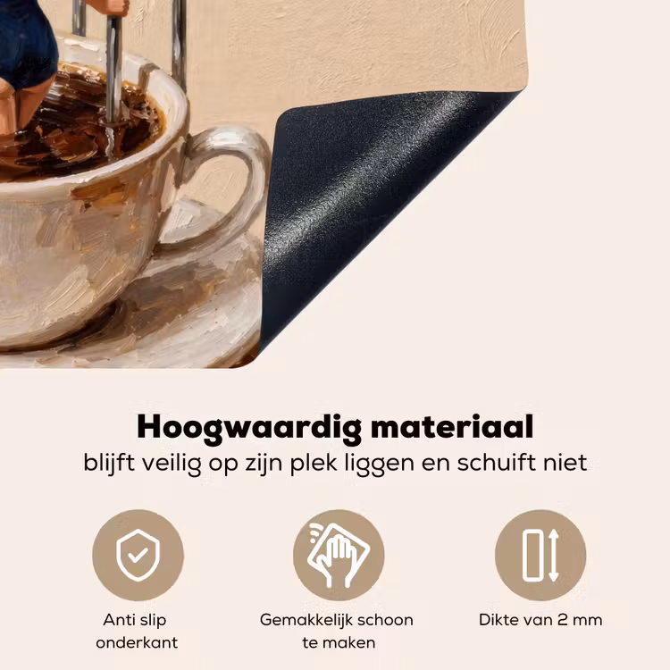 More espresso - Koffie - Eend Inductie beschemer met haakjes klein -ky-onderkant-nl