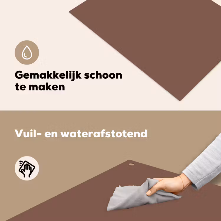Muted - Chestnut - Bruin Inductie beschemer met haakjes klein 777 -ky-schoon-nl