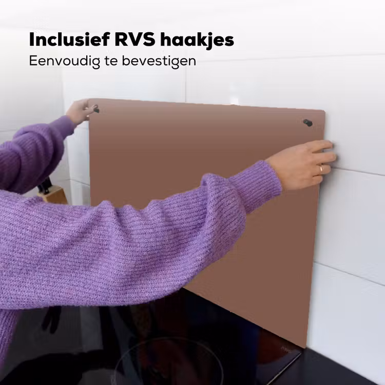 Muted - Chestnut - Bruin Inductie beschemer met haakjes klein 777 -ky-ophangen-nl