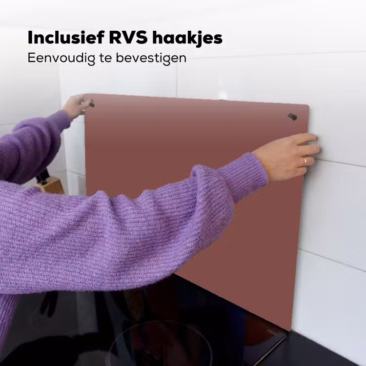 Muted - Raisin - Rood Inductie beschemer met haakjes klein 777 -ky-ophangen-nl