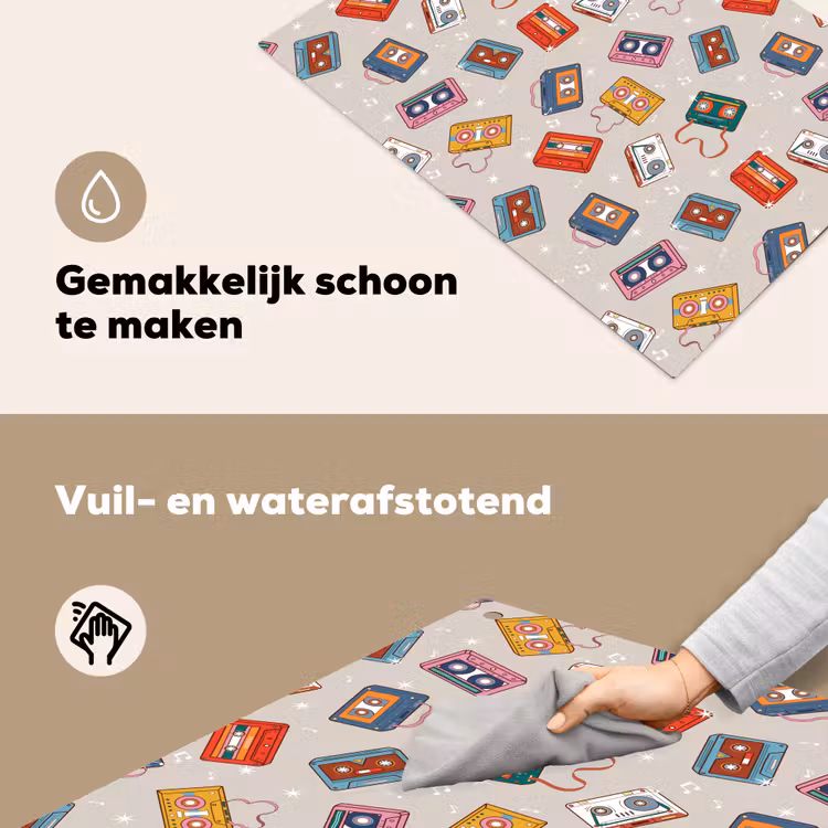 Muziek - Cassette - Patroon Inductie beschemer met haakjes klein 777 -ky-schoon-nl