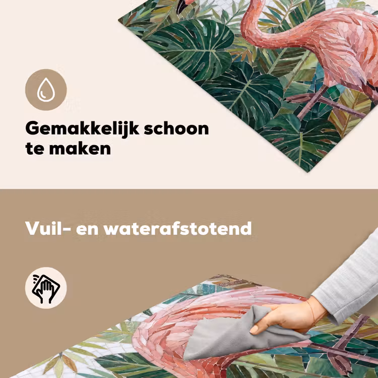 Natuur - Bladeren - Abstract - Groen - Vogel Inductie beschemer met haakjes klein -ky-schoon-nl