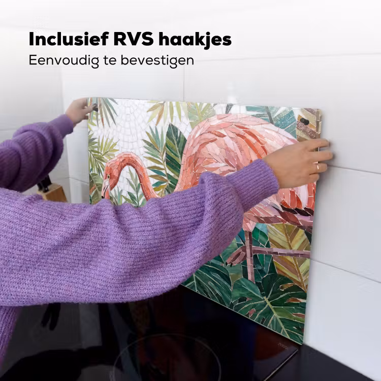 Natuur - Bladeren - Abstract - Groen - Vogel Inductie beschemer met haakjes klein -ky-ophangen-nl