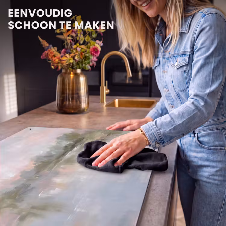 Natuur - Landschap - Abstract - Water - Groen Inductie beschemer met haakjes klein -ky-schoon-nl