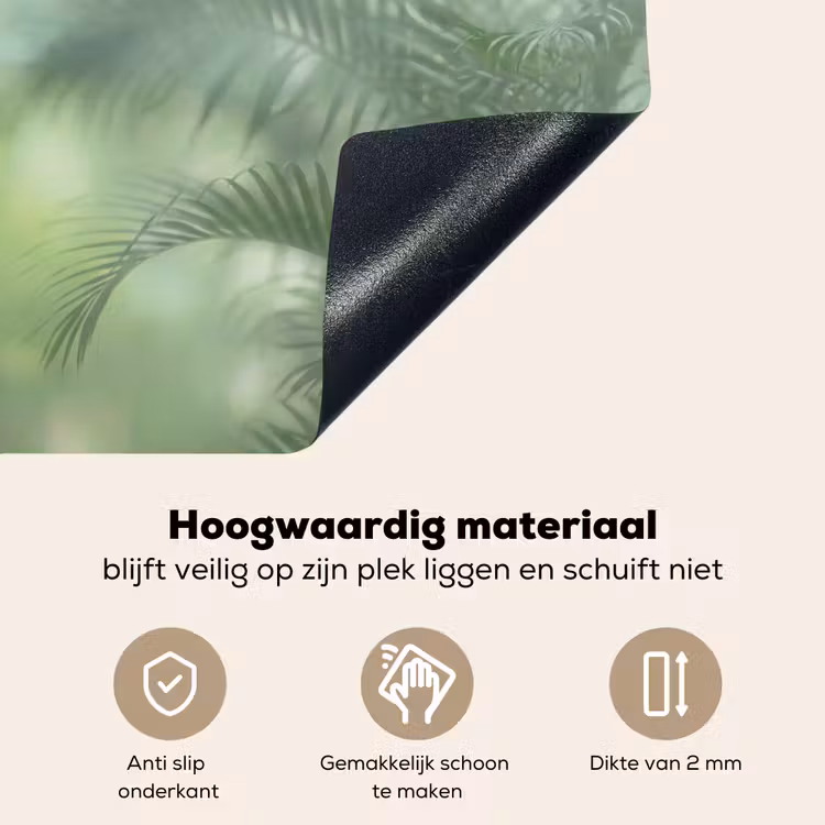 Natuur - Vervaagd - Groen - Abstract - Modern Inductie beschemer met haakjes klein -ky-onderkant-nl