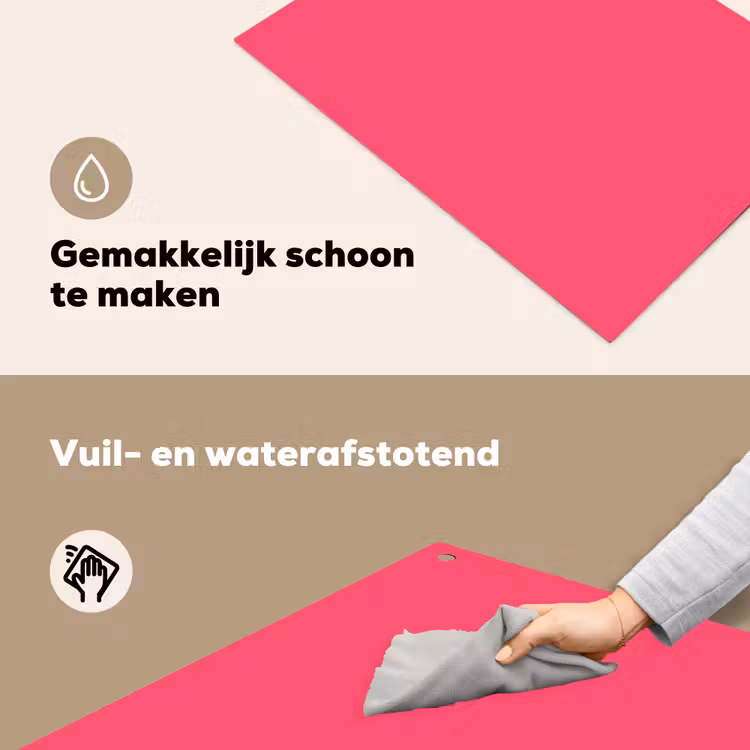Neon - Flamingo - Roze Inductie beschemer met haakjes klein 777 -ky-schoon-nl