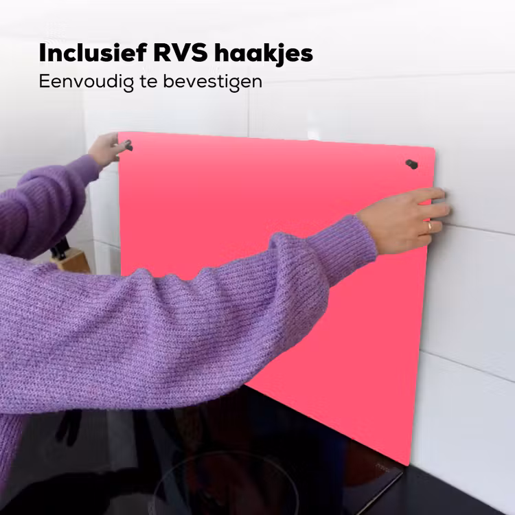 Neon - Flamingo - Roze Inductie beschemer met haakjes klein 777 -ky-ophangen-nl
