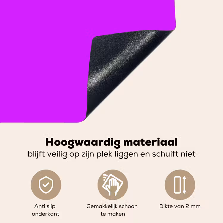 Neon - Orchid - Paars Inductie beschemer met haakjes klein 777 -ky-onderkant-nl