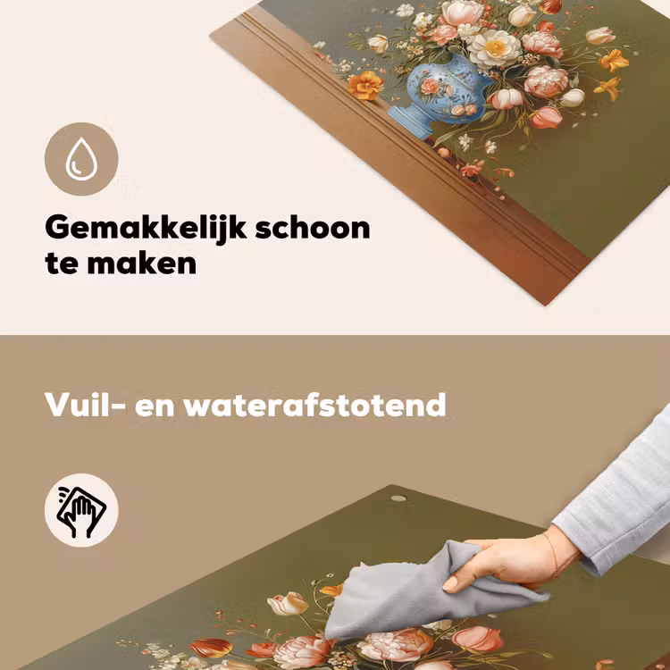 Neutral - Bloemen - Boeket - Vaas Inductie beschemer met haakjes klein -ky-schoon-nl