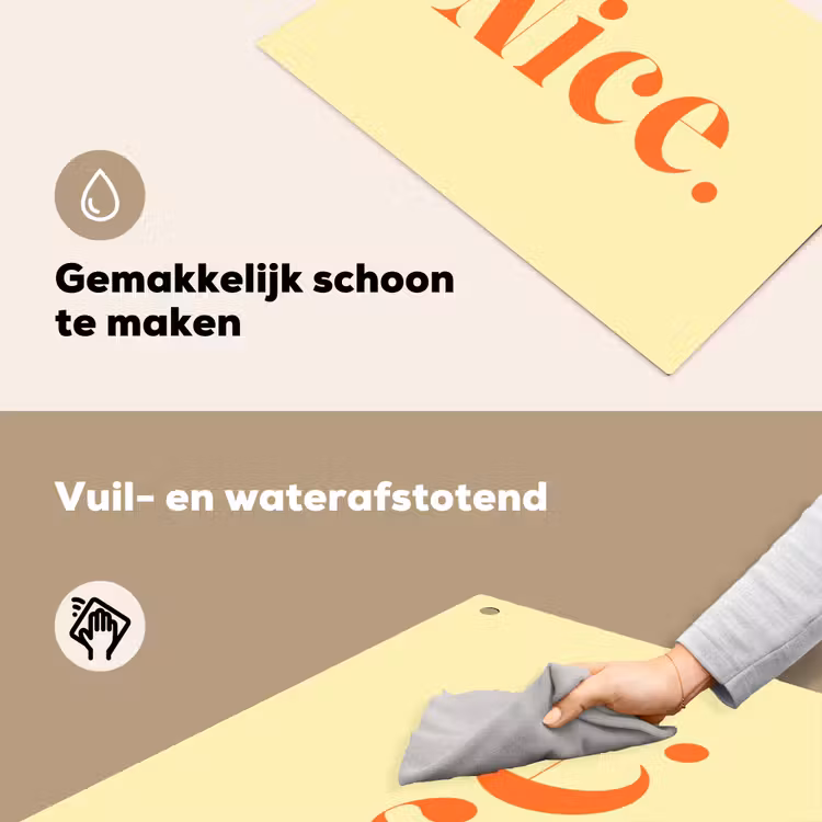 Nice - Oranje - Geel - Minimalistisch Inductie beschemer met haakjes klein -ky-schoon-nl