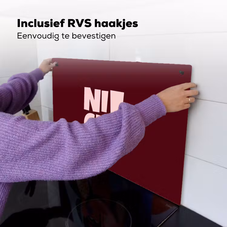 Nice - Uitroepteken - Rood Inductie beschemer met haakjes klein -ky-ophangen-nl